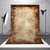 Aperturee - Grunge Retro ländliche Backsteinmauer Fotografie Hintergrund